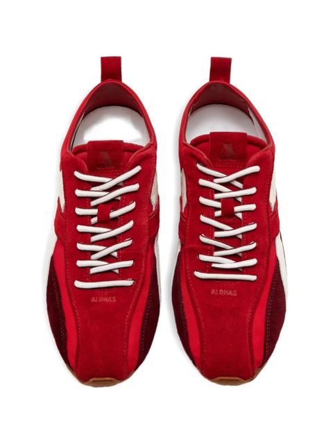 ALOHAS TB.304 panelled lace-up sneakers - Red - zdjęcie produktu nr 2
