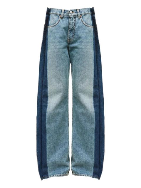 MM6 Maison Margiela panelled five-pocket jeans - Blue - zdjęcie produktu nr 1