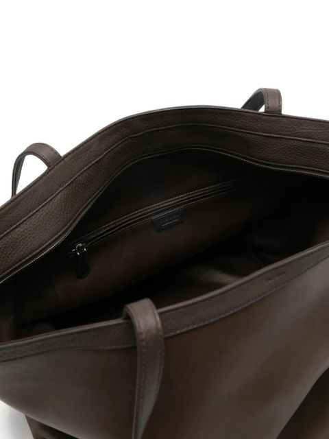 The Row XL Park zipped tote bag - Brown