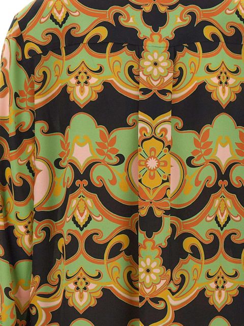 ETRO print buttoned shirt - Black