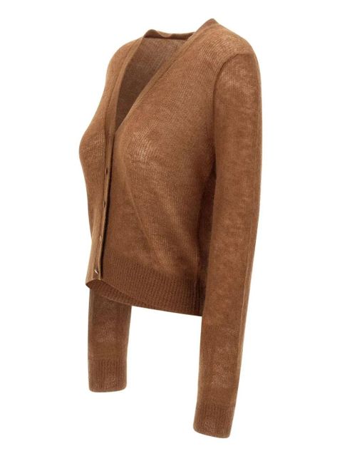 Max Mara v-neck button cardigan - Brown - zdjęcie produktu nr 2