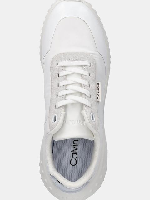 Calvin Klein sneakersy EVA RUNNER LACE UP MAT MIX damskie kolor biały YW0YW02016