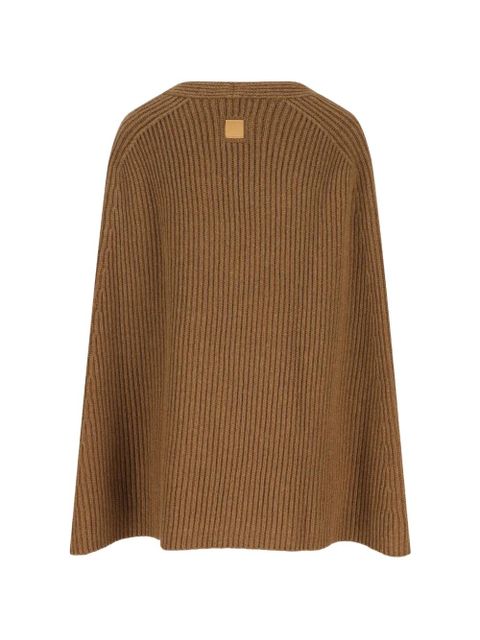 Ferragamo ribbed V-neck knitwear - Brown - zdjęcie produktu nr 2