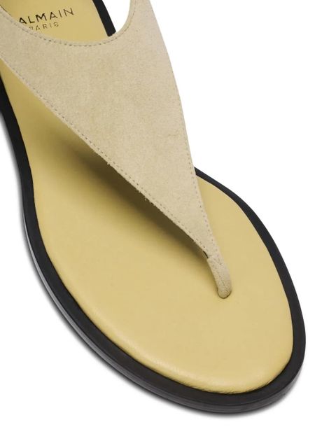 Balmain Anthem flat sandals - Neutrals