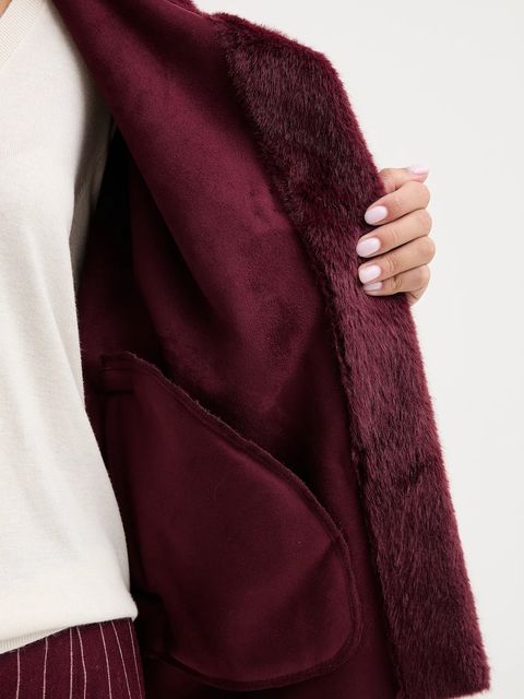 Joseph Ribkoff płaszcz kolor bordowy 253924