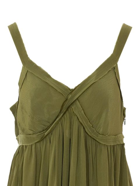 Essentiel Antwerp V-neck flared maxi dress - Green