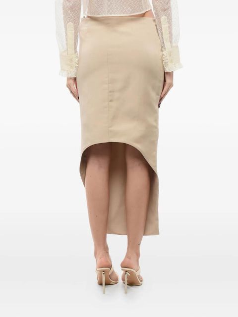 Givenchy asymmetric silk skirt - Neutrals