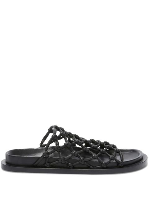 Jil Sander mesh leather sandals - Black - zdjęcie produktu nr 1