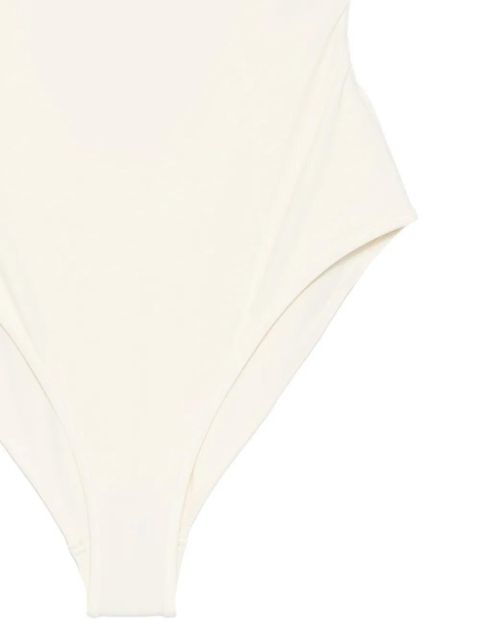 TOTEME Scoop-neck tie-back swimsuit - Neutrals