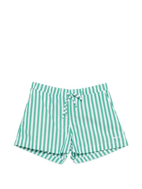 Hunza G drawstring striped shorts - Green - zdjęcie produktu nr 1