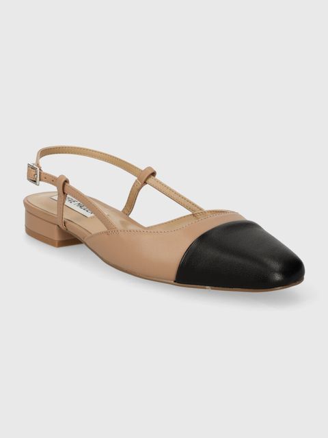 Steve Madden baleriny skórzane Belinda kolor beżowy z odkrytą piętą SM11002823 - zdjęcie produktu nr 2