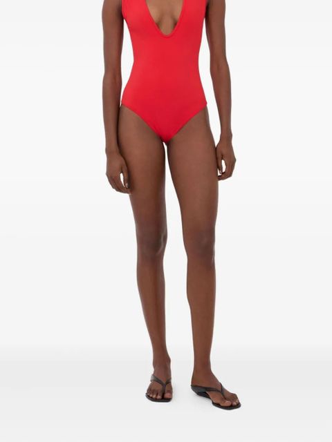 LouLou de Saison Gianna scoop-neck swimsuit - Red - zdjęcie produktu nr 2