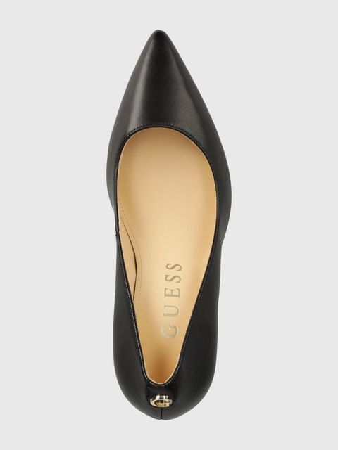 Guess szpilki skórzane DABBEY kolor czarny FLTDAB LEA08