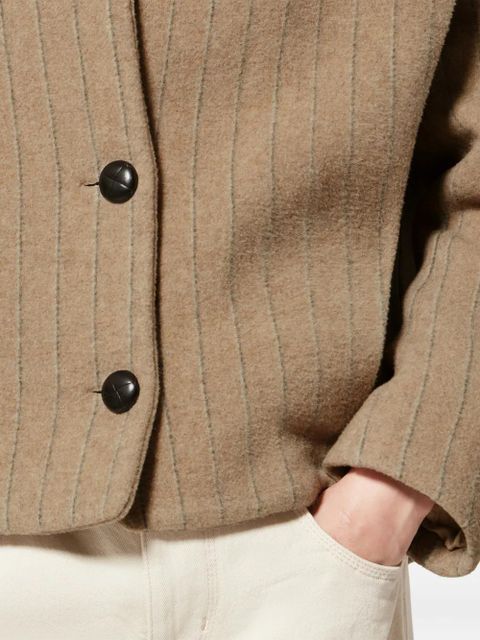 ISABEL MARANT Dyogo striped jacket - Neutrals