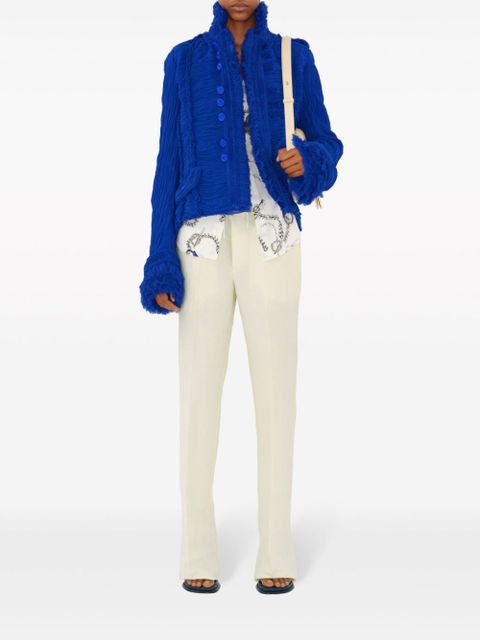 Burberry tapered-leg canvas trousers - White - zdjęcie produktu nr 2