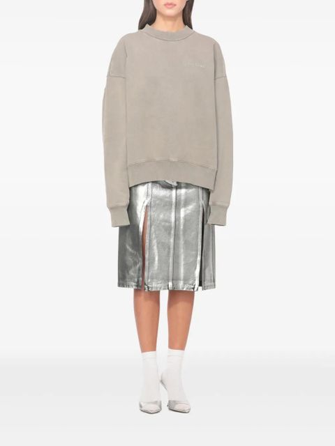 The Attico logo-embroidered sweatshirt - Neutrals - zdjęcie produktu nr 2