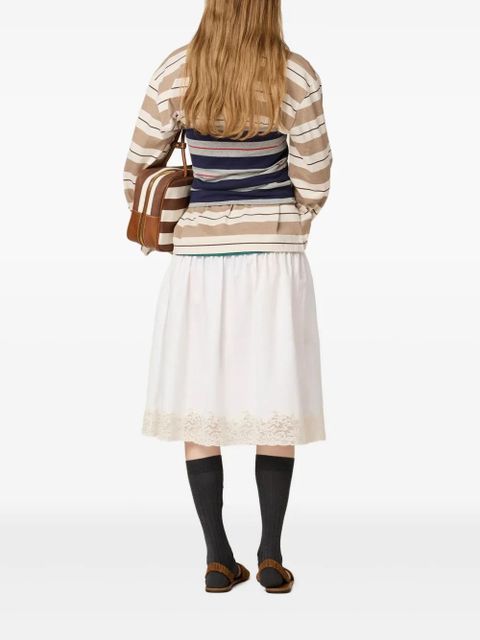 Miu Miu poplin skirt - White