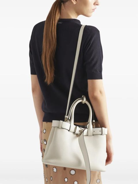 Prada medium Buckle tote bag - White - zdjęcie produktu nr 2