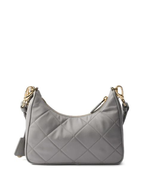 Prada Re-Edition quilted shoulder bag - Grey - zdjęcie produktu nr 2