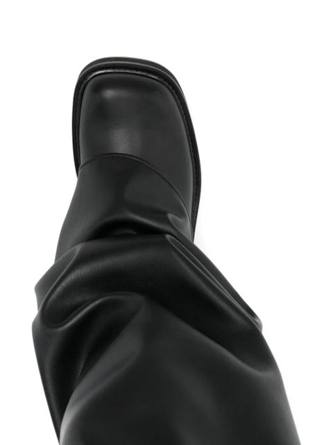 The Attico round-toe boots - Black