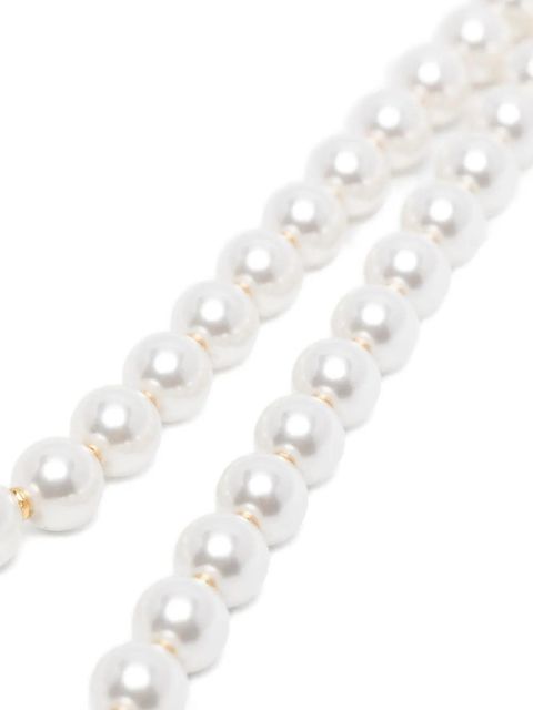 Blumarine faux-pearl logo necklace - Gold - zdjęcie produktu nr 2