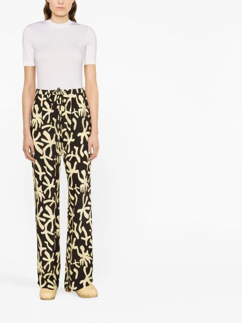 Nanushka abstract-print drawstring trousers - Black - zdjęcie produktu nr 2