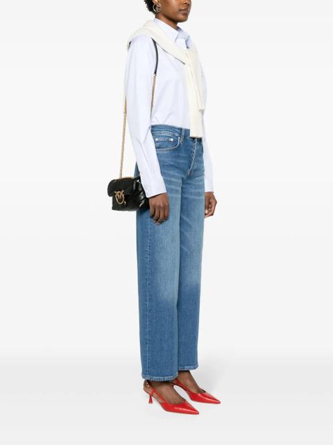 PINKO Love Baby Puff leather crossbody bag - Black - zdjęcie produktu nr 2