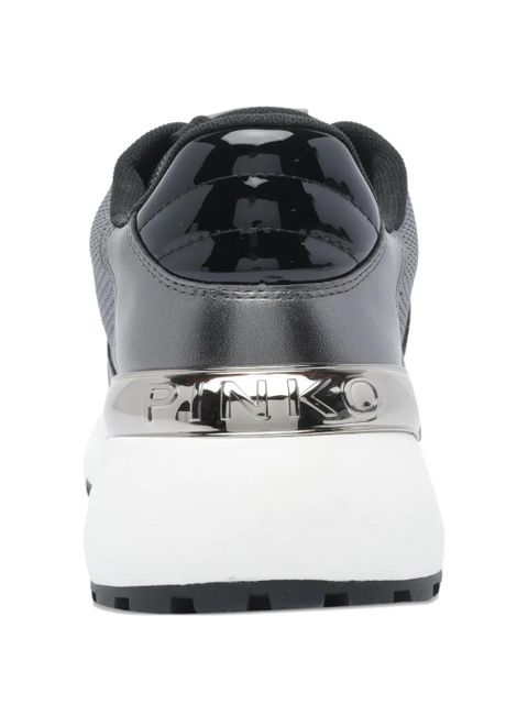 PINKO logo-detail chunky-sole sneakers - Grey