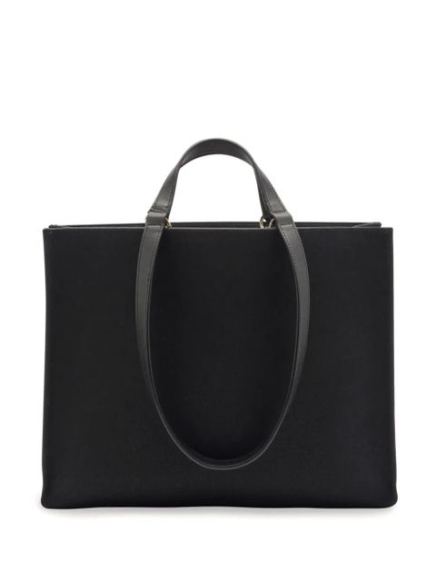 Ferragamo medium Venna logo-embroidered tote bag - Black