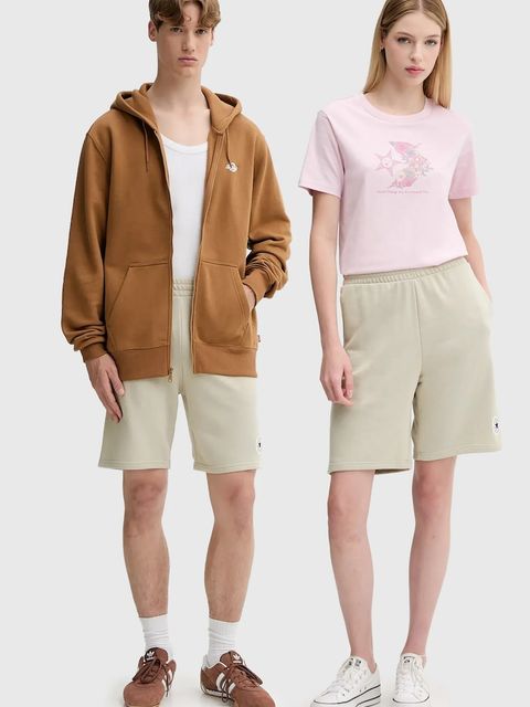 Converse szorty kolor beżowy gładkie 10026979-A10 - zdjęcie produktu nr 1