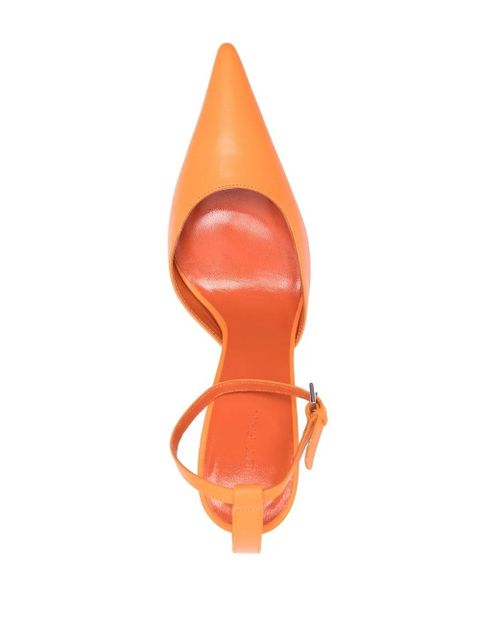 BY FAR ankle strap 70mm pumps - Orange