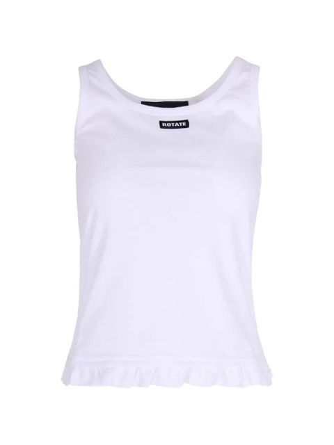 ROTATE BIRGER CHRISTENSEN ruffled tank top - White - zdjęcie produktu nr 1