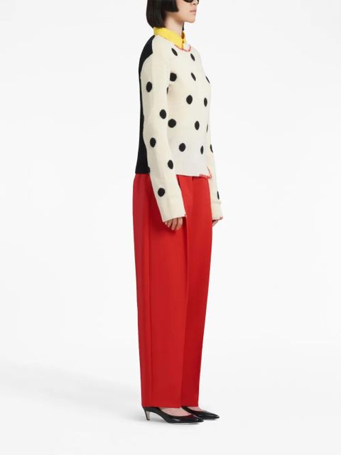 Marni Tropical tailored wool trousers