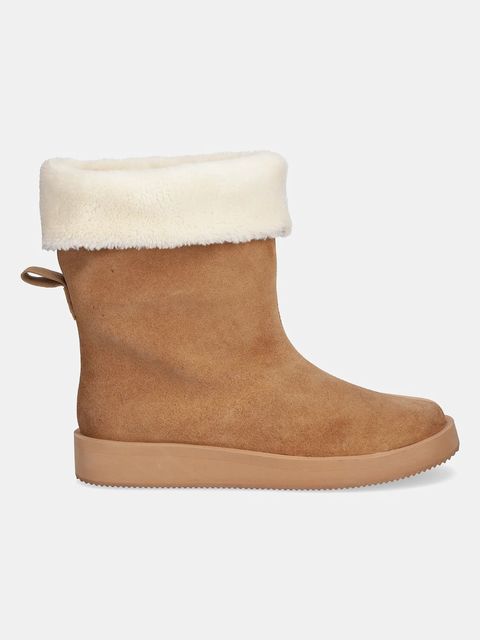 HUGO śniegowce zamszowe Zaralyn kolor beżowy 50552743 - zdjęcie produktu nr 2