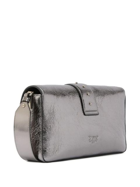 PINKO bird-ring leather cross body bag - Grey - zdjęcie produktu nr 2
