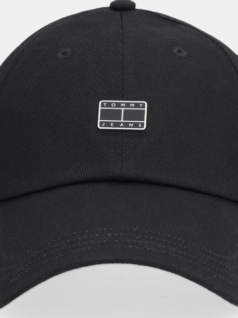 Tommy Jeans czapka z daszkiem bawełniana kolor czarny AW0AW18096 - zdjęcie produktu nr 2
