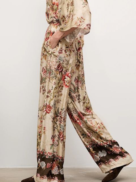 Answear.LAB spodnie damskie kolor beżowy proste high waist - zdjęcie produktu nr 1