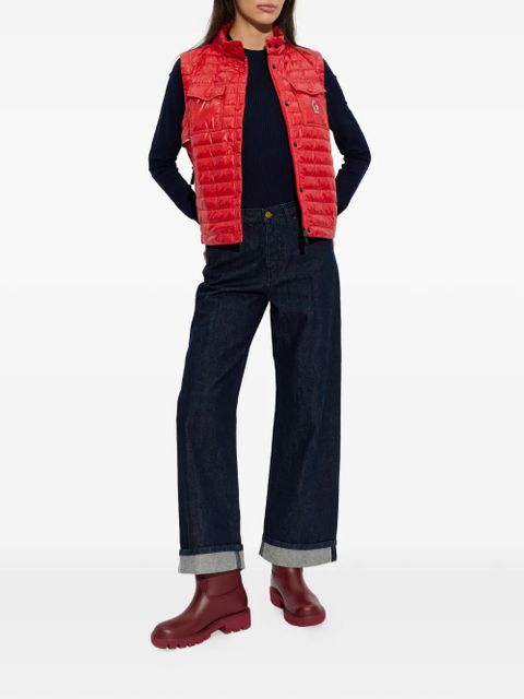 Moncler Grenoble logo ribbed top - Blue - zdjęcie produktu nr 2