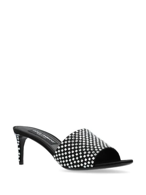 Dolce & Gabbana 65mm Satin Mules - Black - zdjęcie produktu nr 2