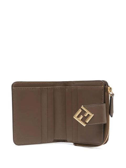 FENDI FF Diamonds leather wallet - Brown