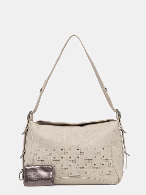 Desigual torebka NEW PATCH 2 PIEDRA kolor beżowy 25WAXPBR - zdjęcie produktu nr 1