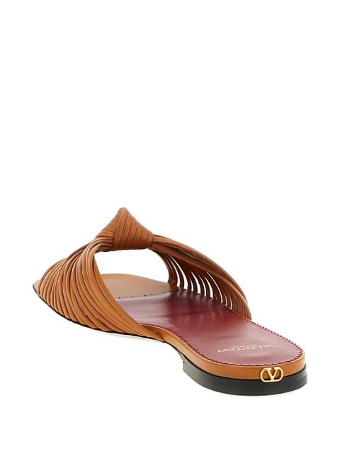 Valentino Garavani Annet knot-detail sandals - Brown