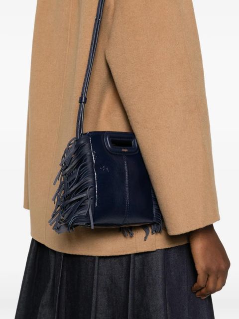 Maje mini fringe handle cross body bag - Blue - zdjęcie produktu nr 1