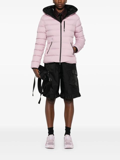 Moncler hooded quilted jacket - Pink