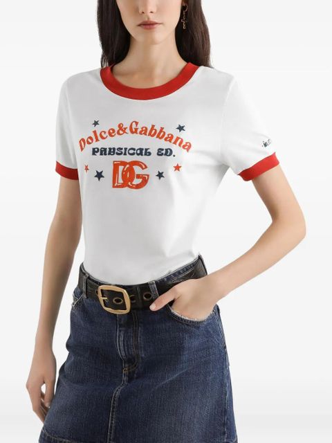 Dolce & Gabbana logo-print cotton T-shirt - White
