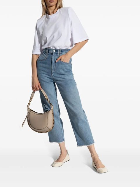 ISABEL MARANT Belna leather ballerina shoes - Neutrals