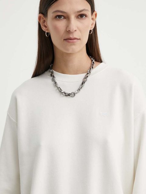 Levi's bluza damska kolor beżowy gładka A5942