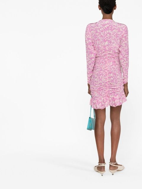 ISABEL MARANT Lara floral-print mini dress - Pink