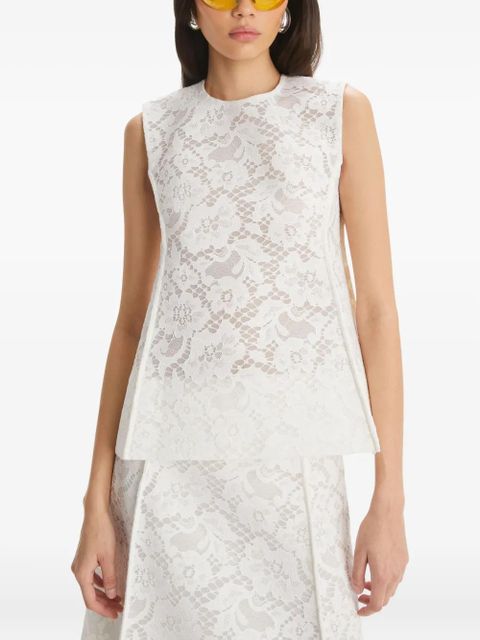 Tory Burch Corded Lace top - White