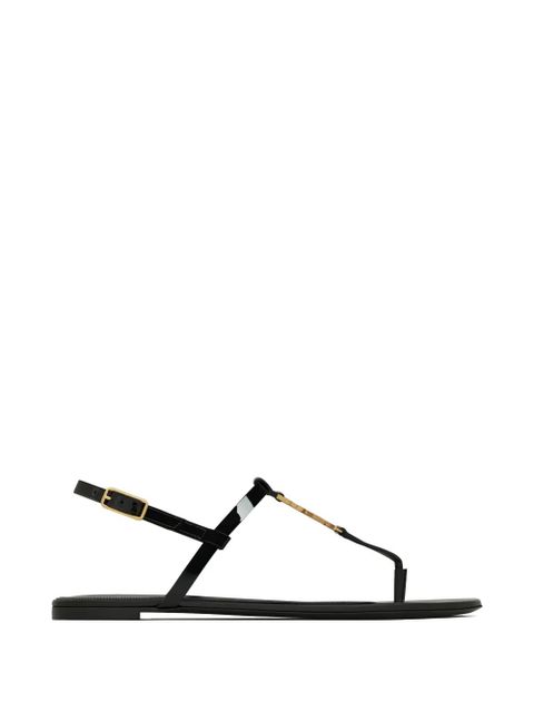 Saint Laurent logo strap sandals - Black - zdjęcie produktu nr 1